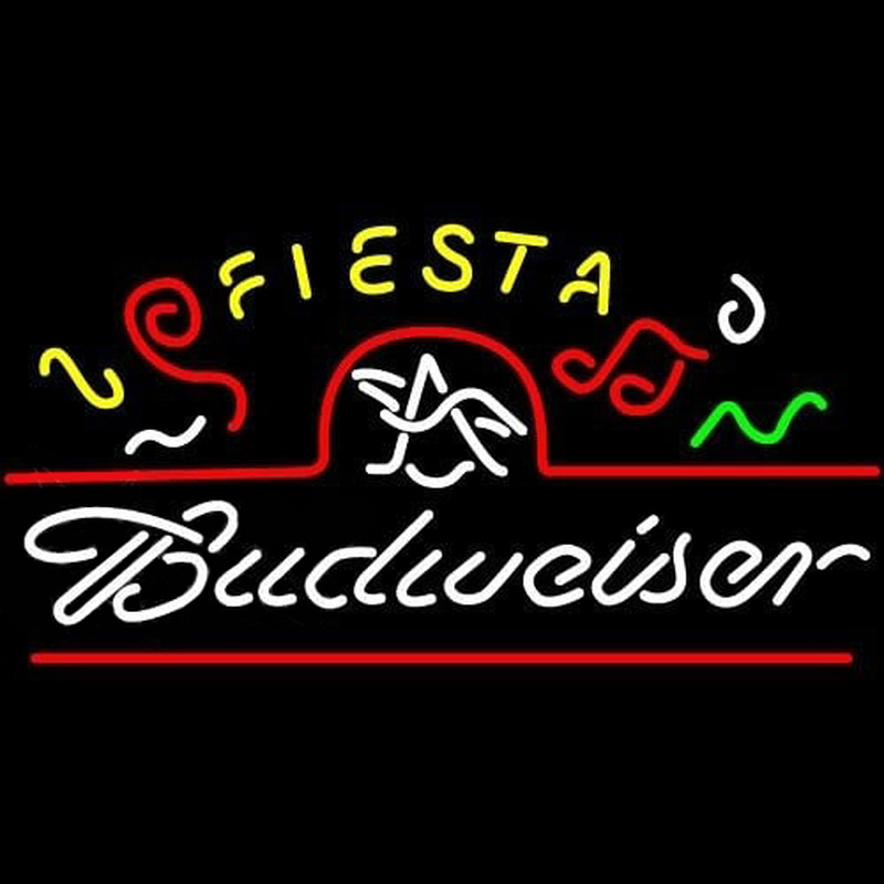 Budweiser Fiesta Marquee Beer Sign Neonskylt