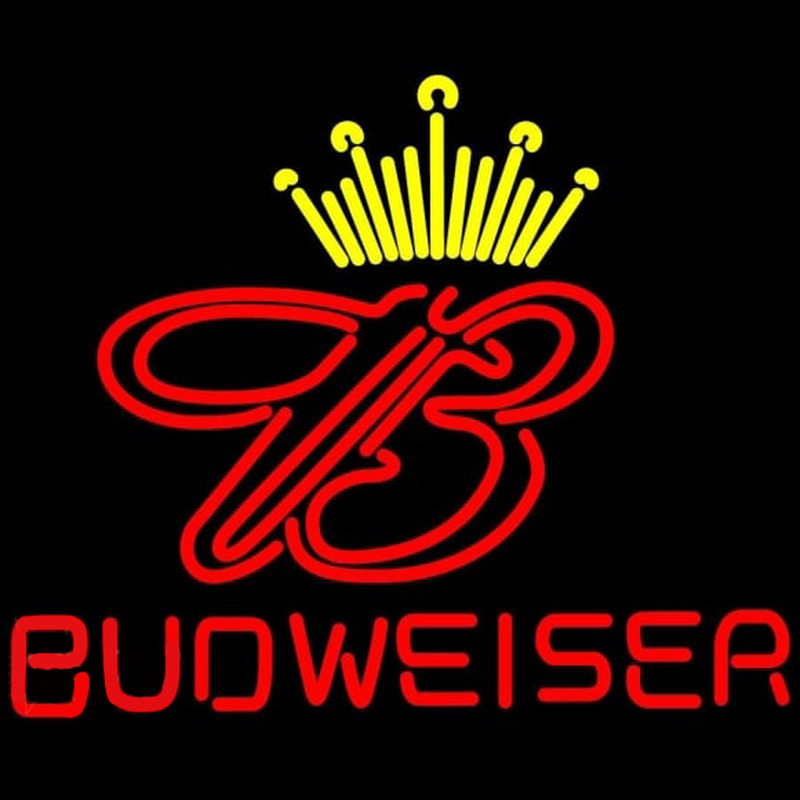 Budweiser King Of Beer It Up Beer Sign Neonskylt