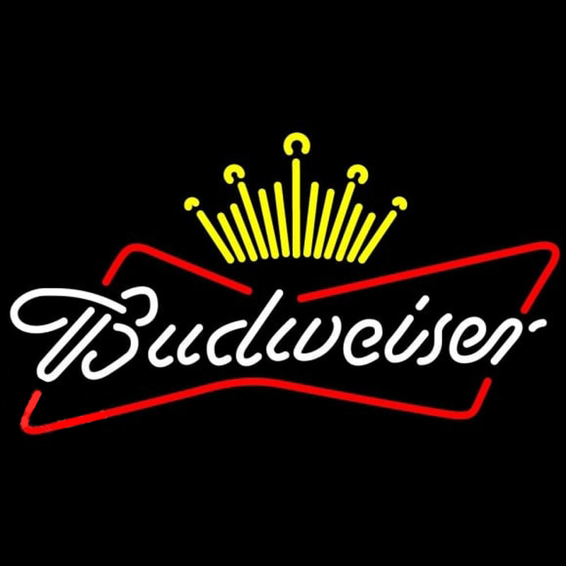 Budweiser King of It Up Beer Sign Neonskylt