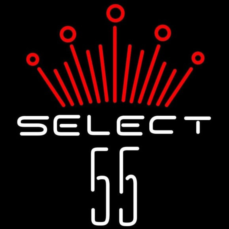 Budweiser Select 55 Beer Sign Neonskylt