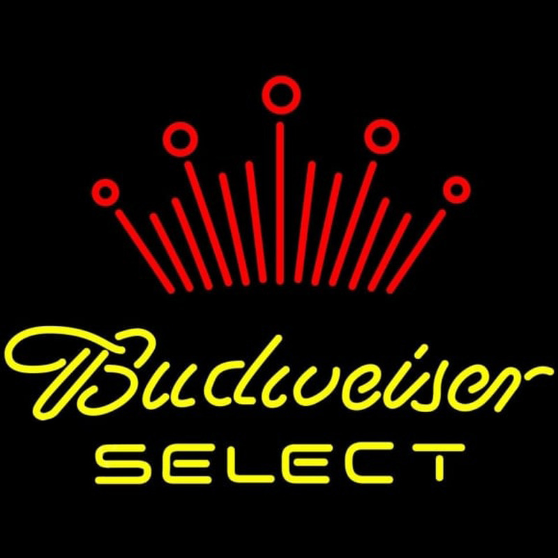 Budweiser Select Beer Sign Neonskylt