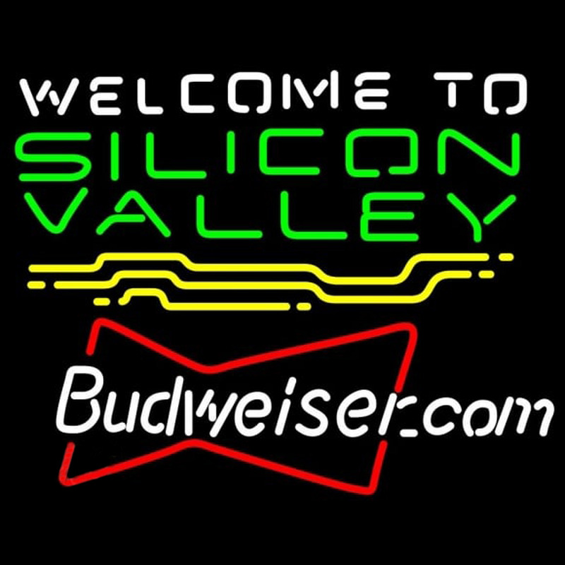 Budweiser Silicon Valley Beer Sign Neonskylt