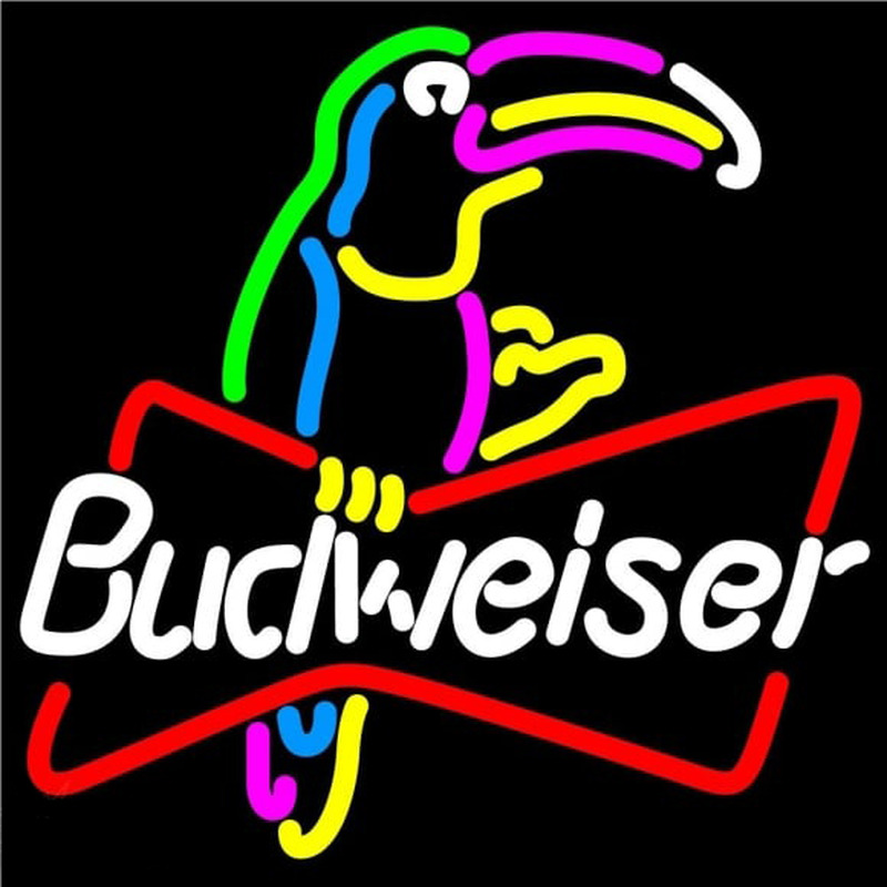 Budweiser Toucan Beer Sign Neonskylt