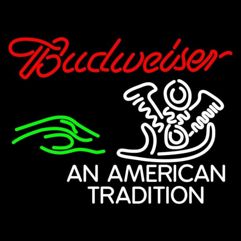 Budweiser Tradition Beer Sign Neonskylt