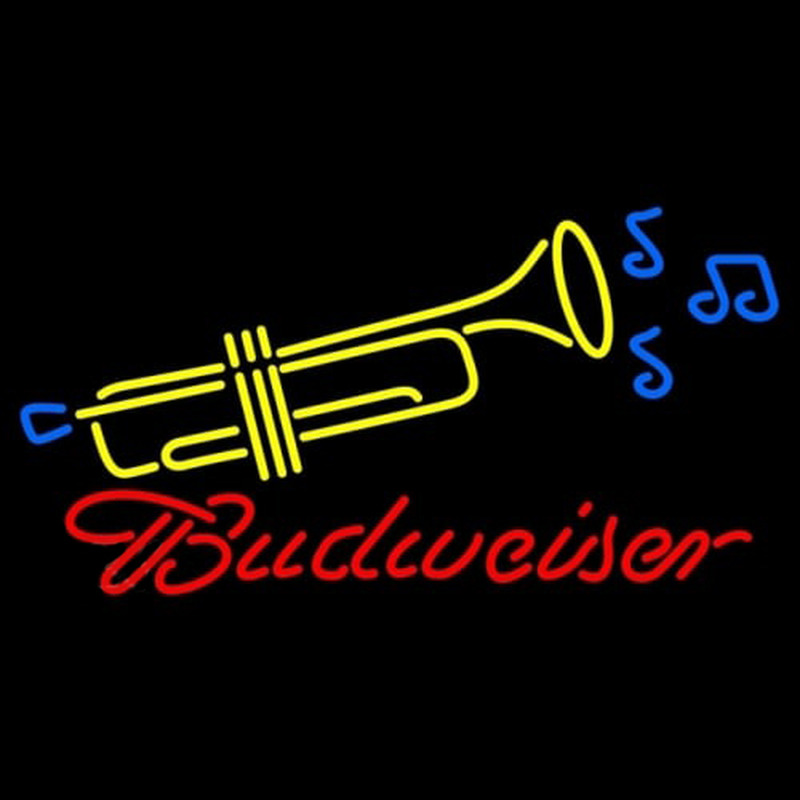 Budweiser Trumpet Neonskylt