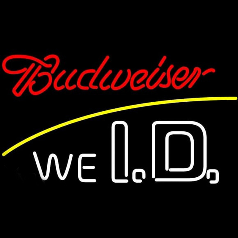 Budweiser We I D Beer Sign Neonskylt