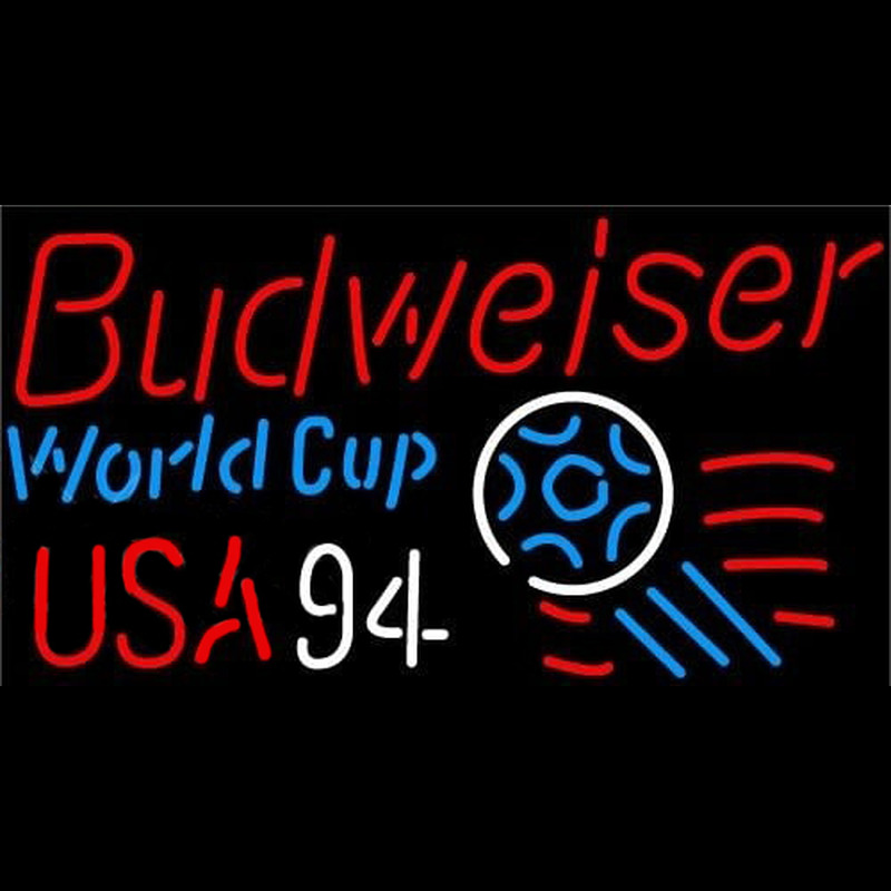 Budweiser World Cup 94 Beer Sign Neonskylt