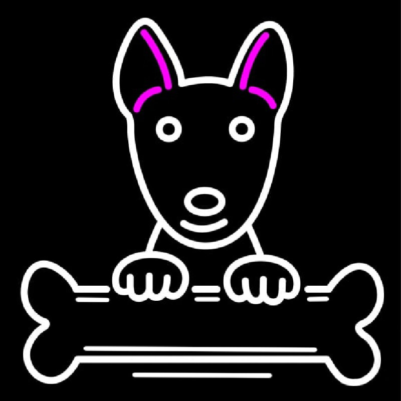 Bull Terrier Poster Neonskylt