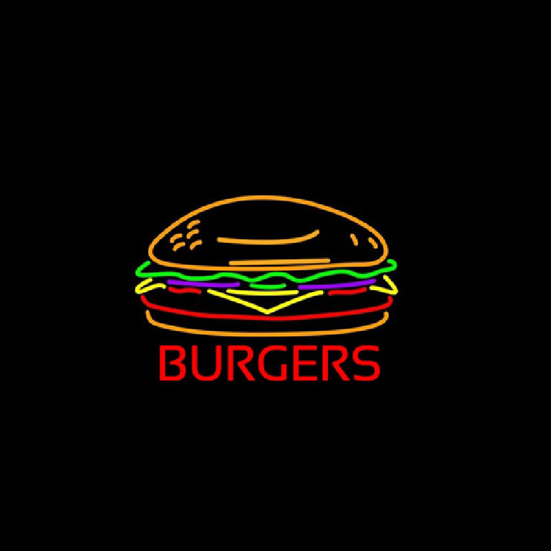 Burgers Neonskylt