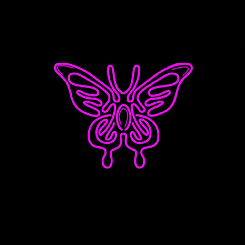 Butterfly Pink Neonskylt