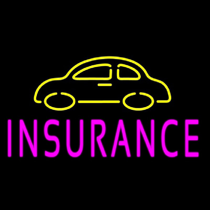 Car Insurance Neonskylt