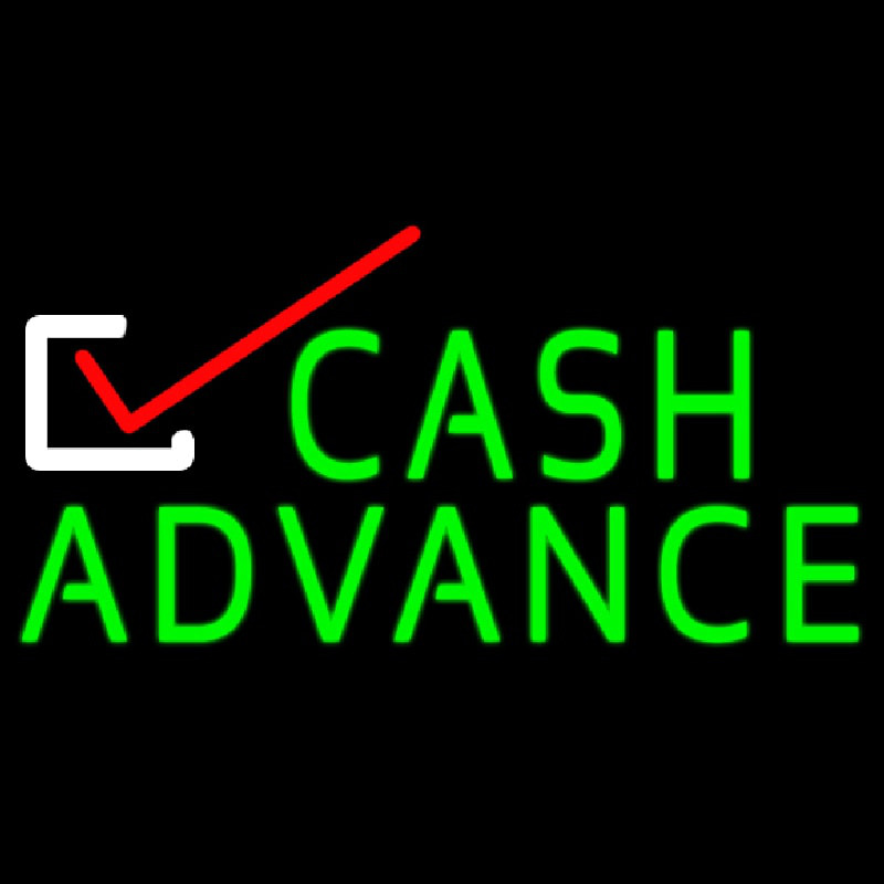 Cash Advance Neonskylt