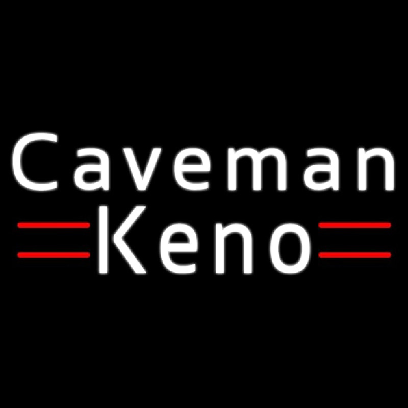 Caveman Keno 1 Neonskylt