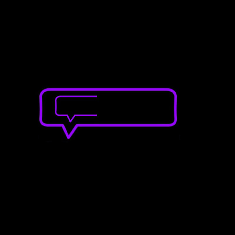 Chat Button 3 Neonskylt