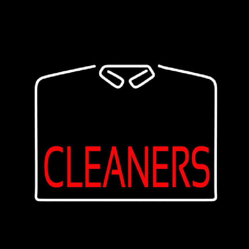 Cleaners With White Shirt Neonskylt