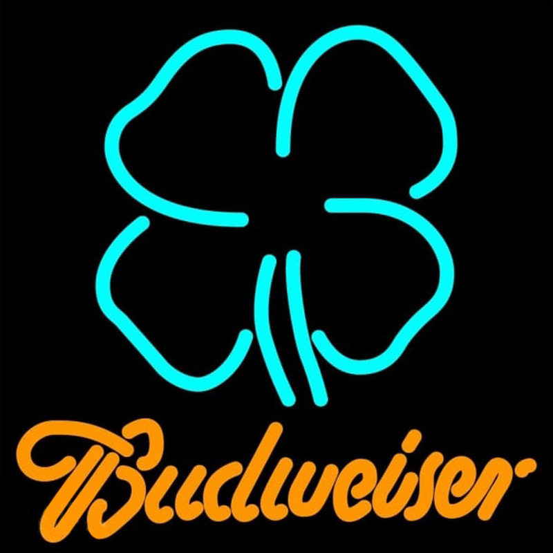 Clover Budweiser Beer Sign Neonskylt