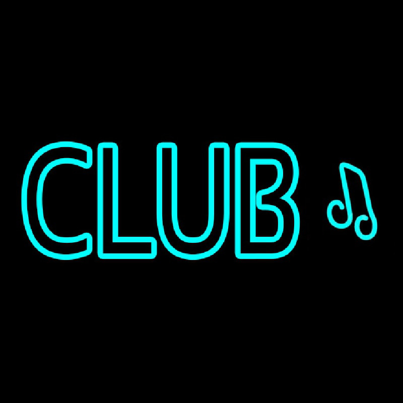 Club Music Neonskylt