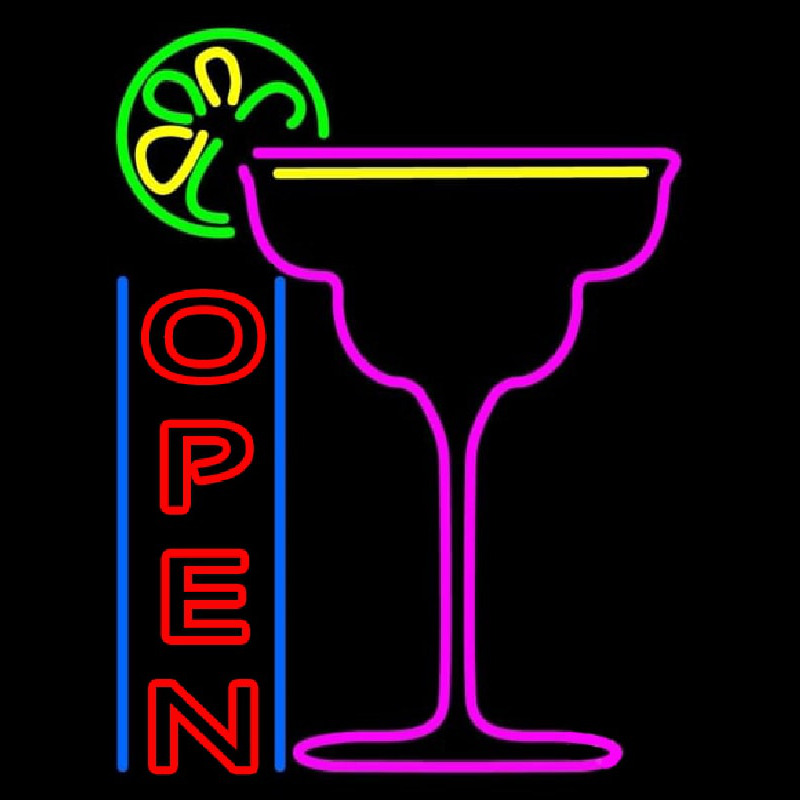 Cocktails Bar Open Neonskylt