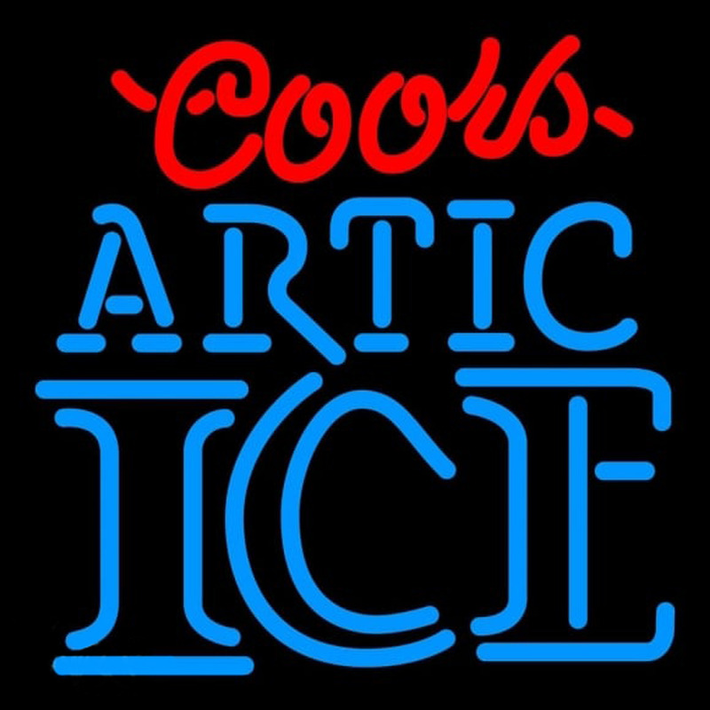 Coors Artic Ice Beer Sign Neonskylt