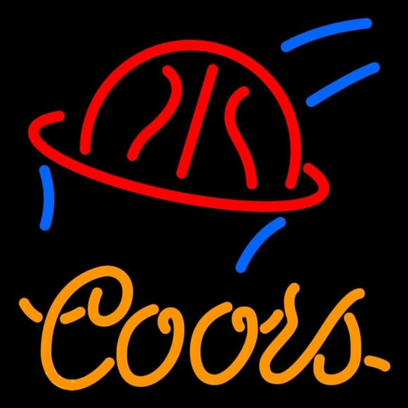 Coors Basketball Beer Sign Neonskylt