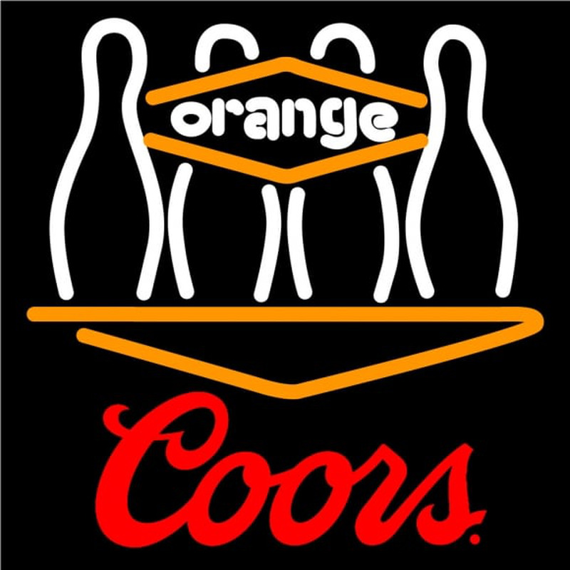 Coors Bowling Orang Neonskylt