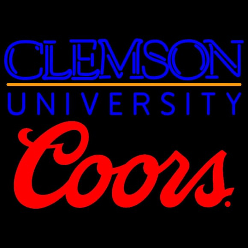 Coors Clemson University Neonskylt