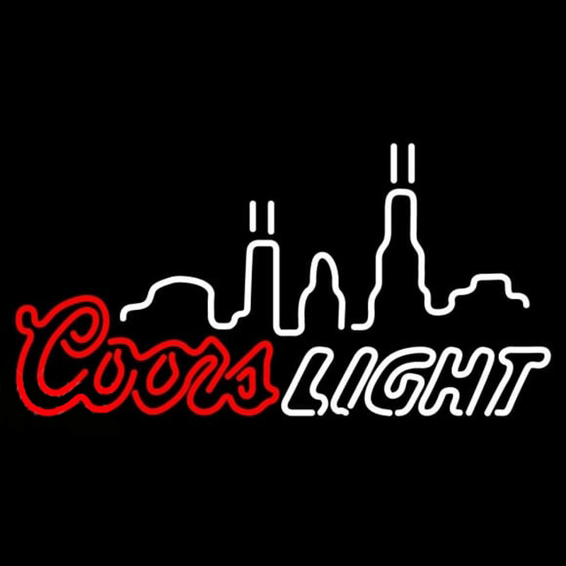 Coors Light City Logo Beer Sign Neonskylt