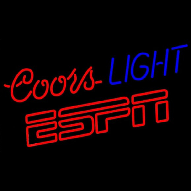 Coors Light Espn Beer Sign Neonskylt