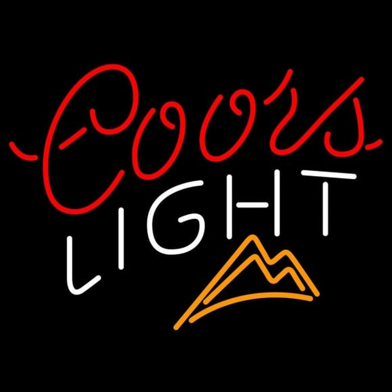 Coors Light Ice Mountains Beer Sign Neonskylt