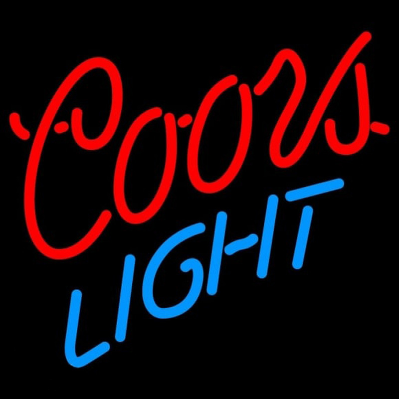 Coors Light Logo Beer Sign Neonskylt