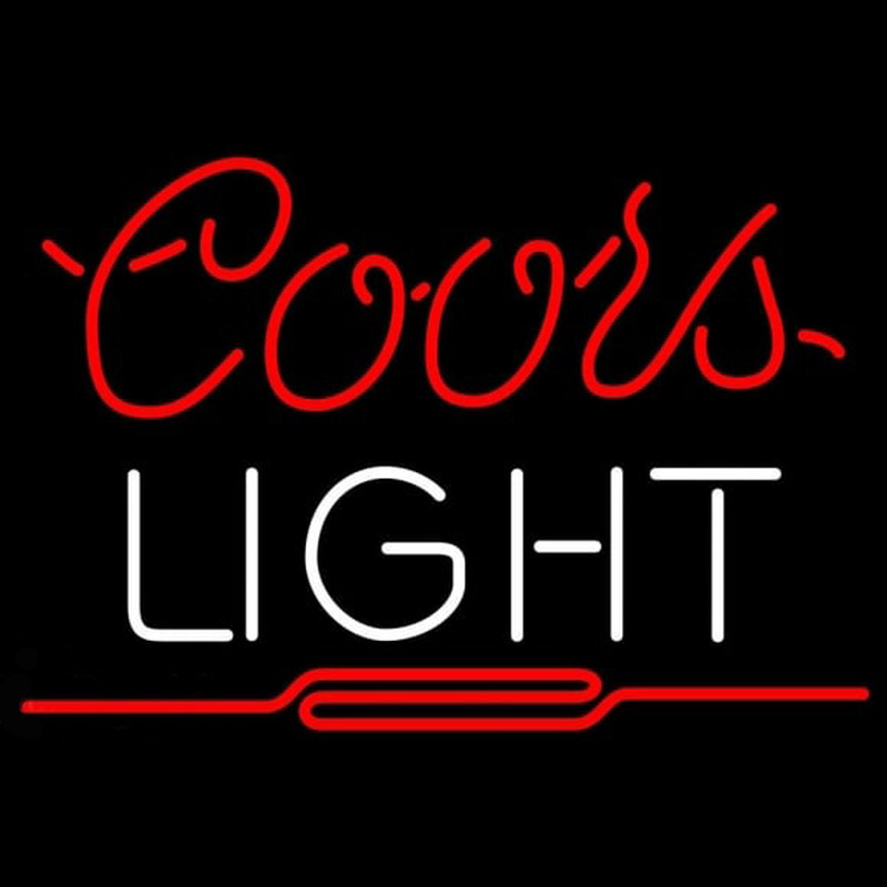 Coors Light Red Beer Sign Neonskylt