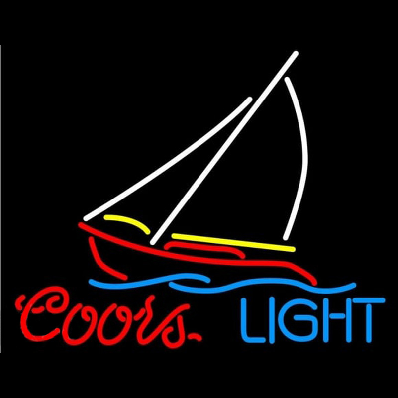 Coors Light Sailboat Beer Sign Neonskylt