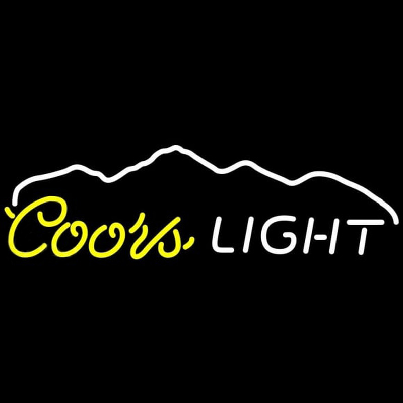 Coors Light Waterfall Beer Sign Neonskylt