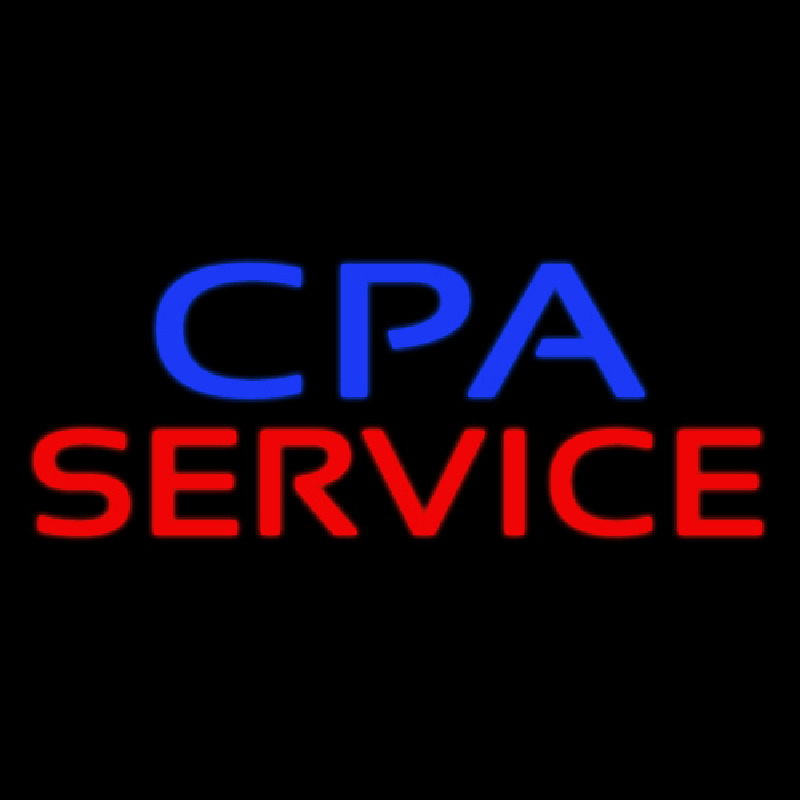 Cpa Service Neonskylt