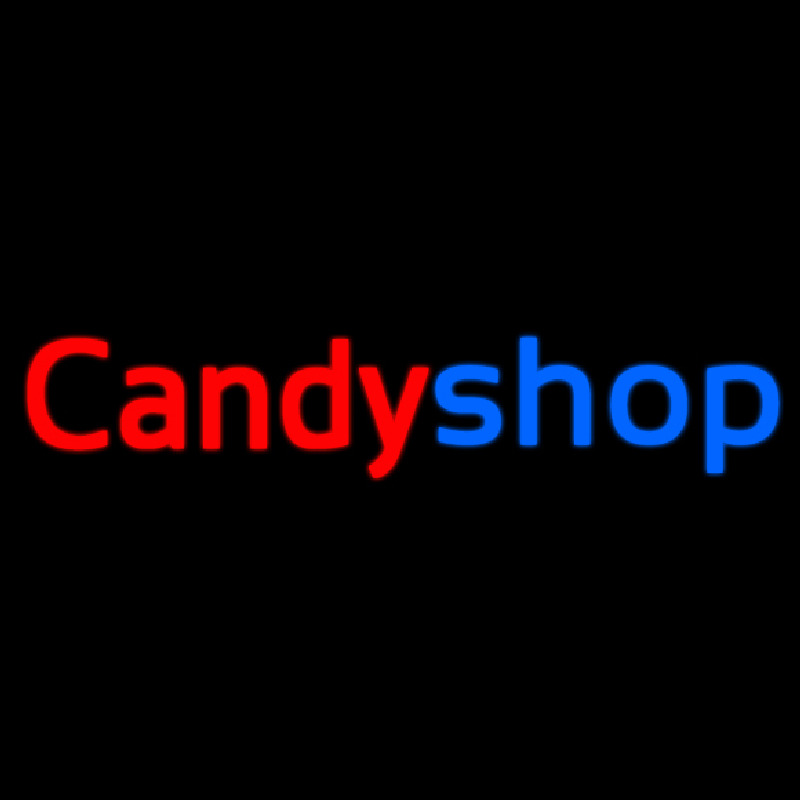 Cursive Candy Shop Neonskylt