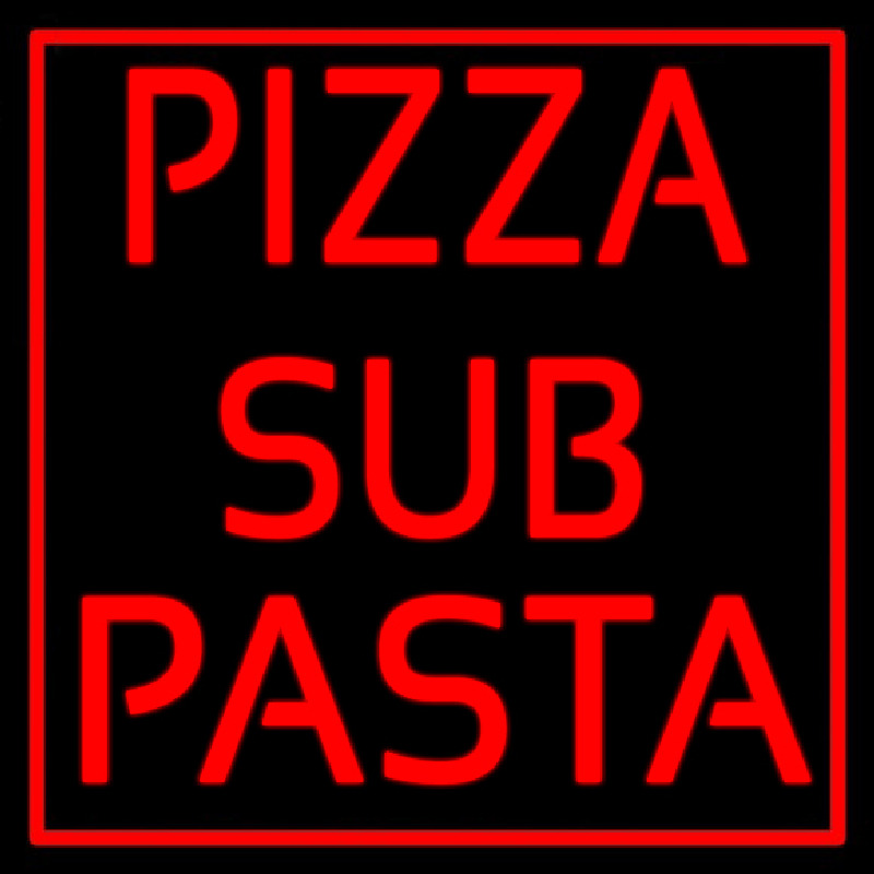 Custom Pizza Sub Pasta Neonskylt