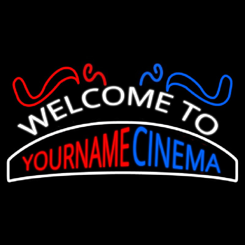 Custom Welcome To Cinema Neonskylt