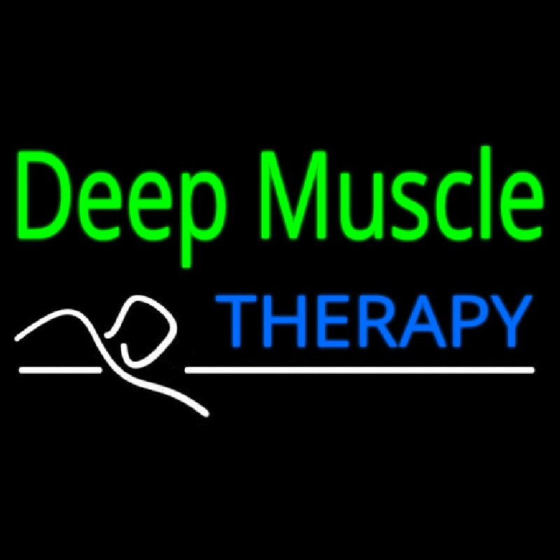 Deep Muscle Therapy Neonskylt