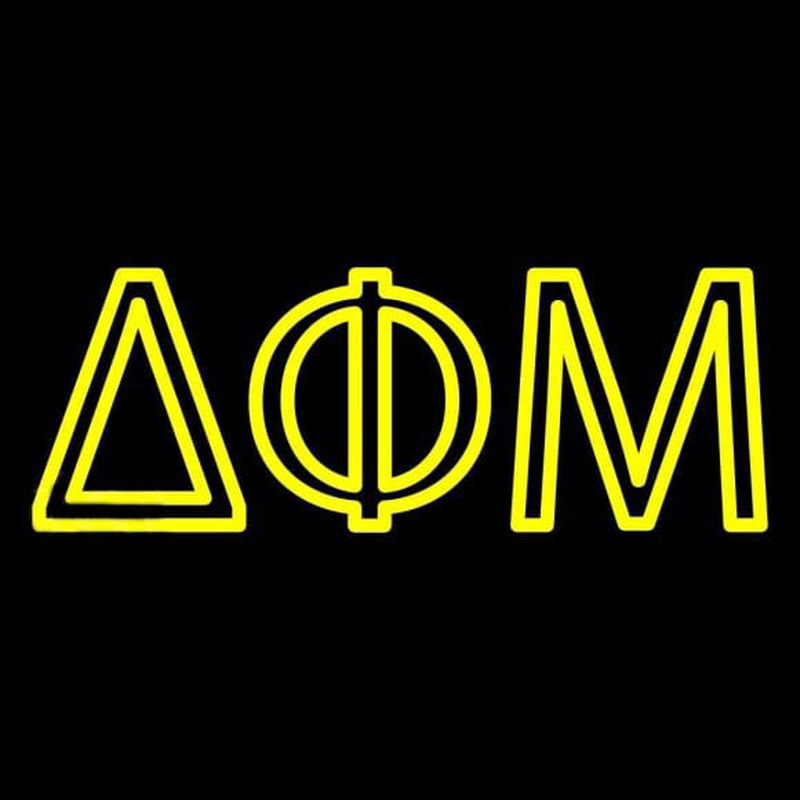 Delta Phi Mu Neonskylt