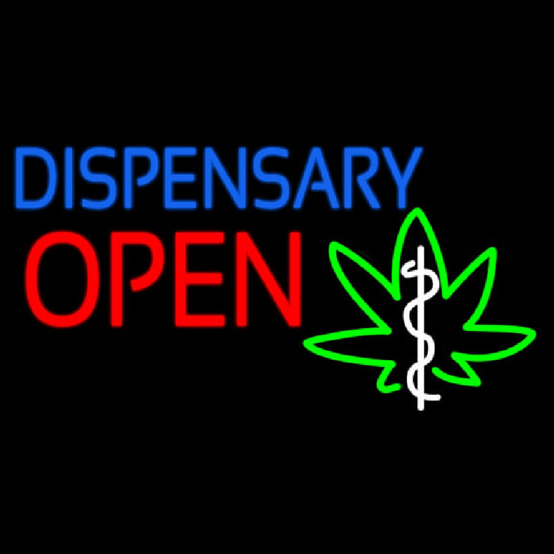 Dispensary Open Neonskylt