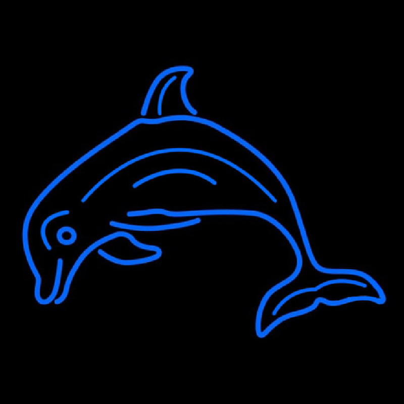 Dolphin Fish Neonskylt