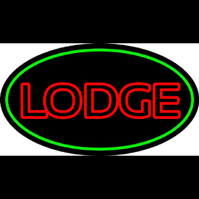 Double Stroke Lodge Neonskylt