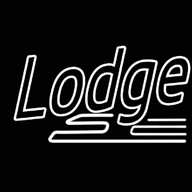 Double Stroke Lodge Neonskylt