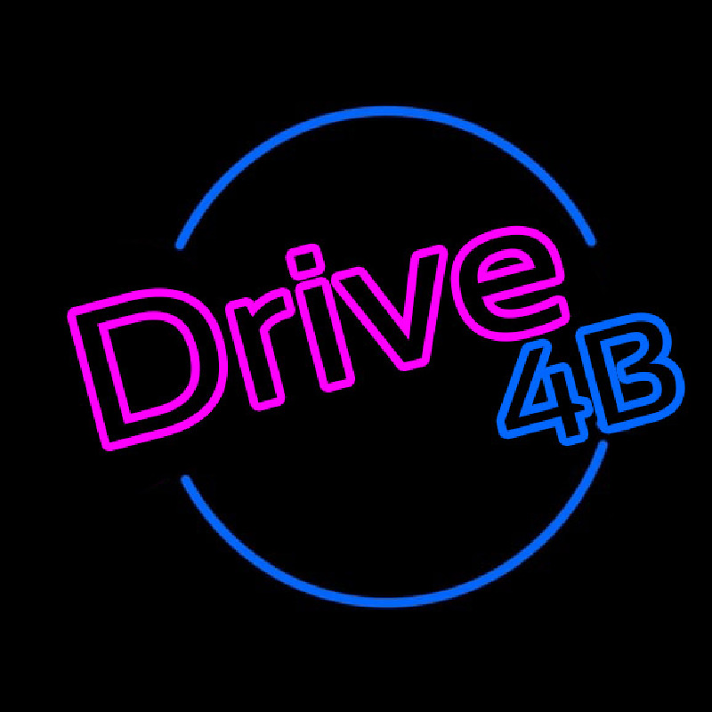 Drive 4b Neonskylt