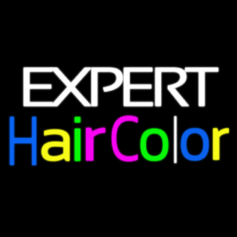 E pert Hair Color Neonskylt