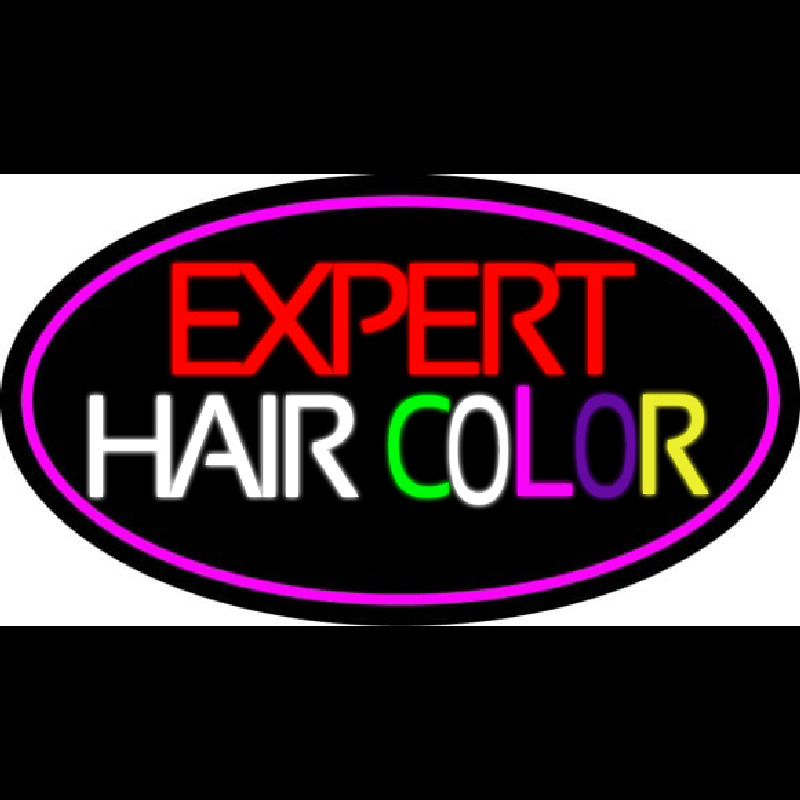 E pert Hair Color Neonskylt