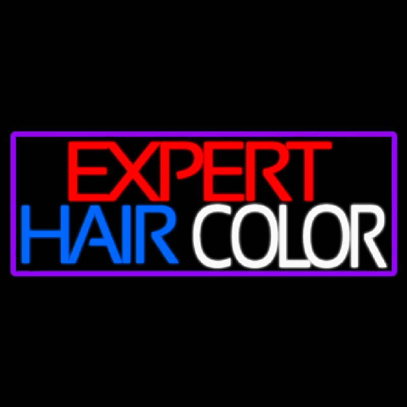 E pert Hair Color Neonskylt