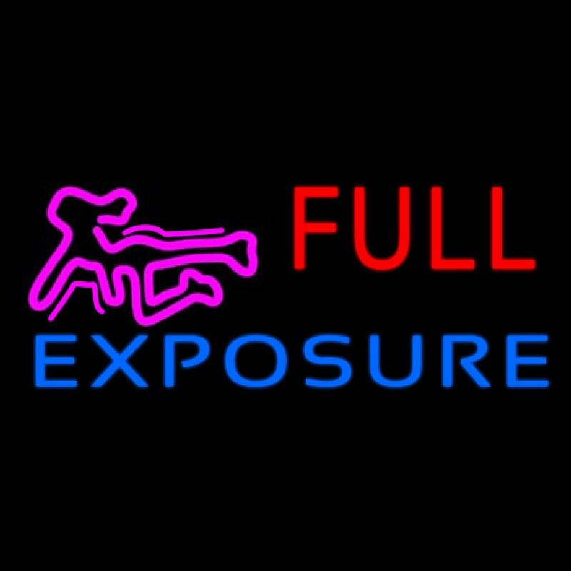 E posure Full Girl Logo Neonskylt