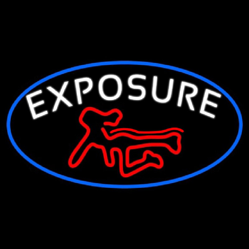 E posure Full Girl Logo Neonskylt