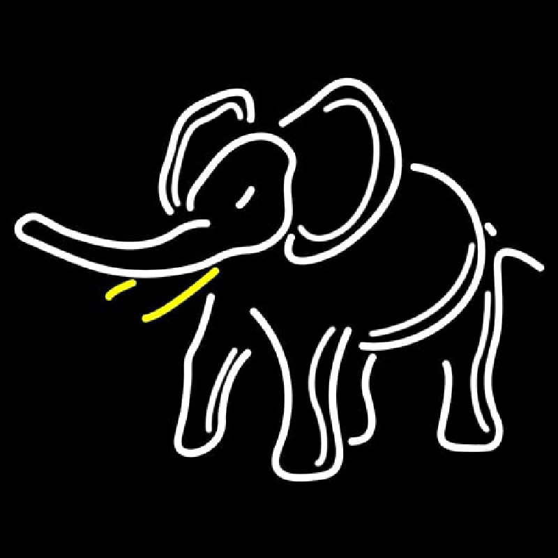 Elephant Logo Neonskylt